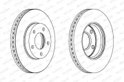 Bremsscheibe Vorderachse FERODO DDF1209C