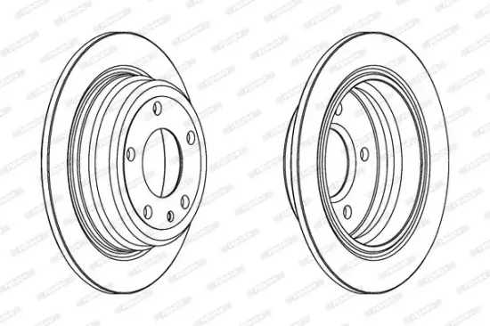 Bremsscheibe Hinterachse FERODO DDF120 Bild Bremsscheibe Hinterachse FERODO DDF120