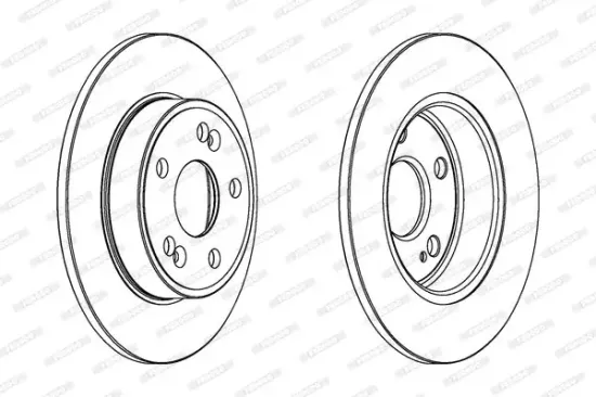 Bremsscheibe Hinterachse FERODO DDF1213 Bild Bremsscheibe Hinterachse FERODO DDF1213