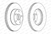 Bremsscheibe Vorderachse FERODO DDF1216C