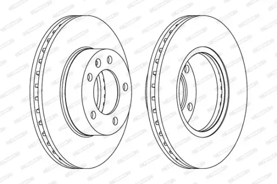 Bremsscheibe FERODO DDF1217C-1 Bild Bremsscheibe FERODO DDF1217C-1