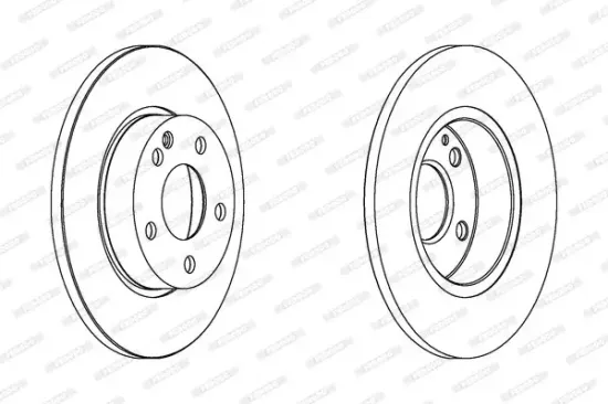 Bremsscheibe Vorderachse FERODO DDF1219C Bild Bremsscheibe Vorderachse FERODO DDF1219C