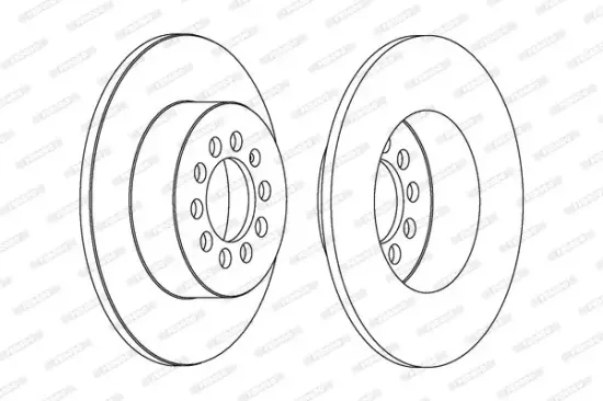 Bremsscheibe FERODO DDF1224C Bild Bremsscheibe FERODO DDF1224C