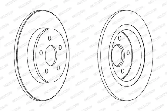 Bremsscheibe Hinterachse FERODO DDF1227C Bild Bremsscheibe Hinterachse FERODO DDF1227C