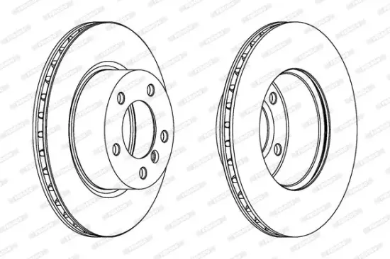 Bremsscheibe Vorderachse FERODO DDF1229C Bild Bremsscheibe Vorderachse FERODO DDF1229C