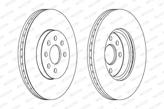 Bremsscheibe Vorderachse FERODO DDF1236C Bild Bremsscheibe Vorderachse FERODO DDF1236C