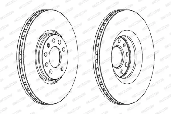 Bremsscheibe Vorderachse FERODO DDF1237C-1 Bild Bremsscheibe Vorderachse FERODO DDF1237C-1