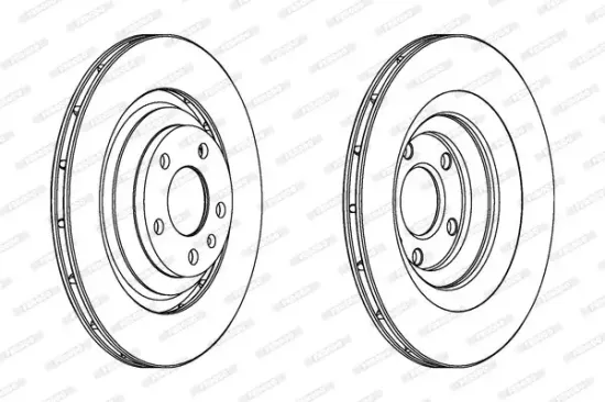 Bremsscheibe Hinterachse FERODO DDF1240C Bild Bremsscheibe Hinterachse FERODO DDF1240C