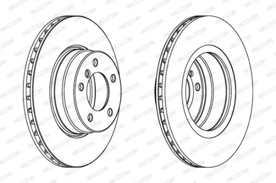 Bremsscheibe Vorderachse FERODO DDF1241C Bild Bremsscheibe Vorderachse FERODO DDF1241C