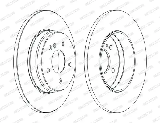 Bremsscheibe FERODO DDF1251C Bild Bremsscheibe FERODO DDF1251C
