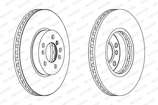 Bremsscheibe Vorderachse FERODO DDF1256C-1 Bild Bremsscheibe Vorderachse FERODO DDF1256C-1