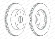 Bremsscheibe Vorderachse FERODO DDF1257C