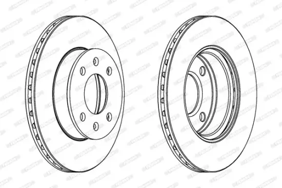 Bremsscheibe Vorderachse FERODO DDF1268C Bild Bremsscheibe Vorderachse FERODO DDF1268C