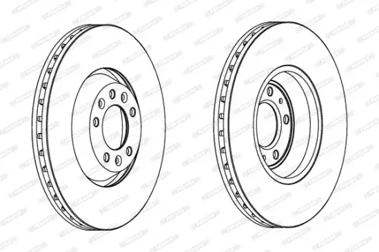 Bremsscheibe Vorderachse FERODO DDF1274C-1 Bild Bremsscheibe Vorderachse FERODO DDF1274C-1