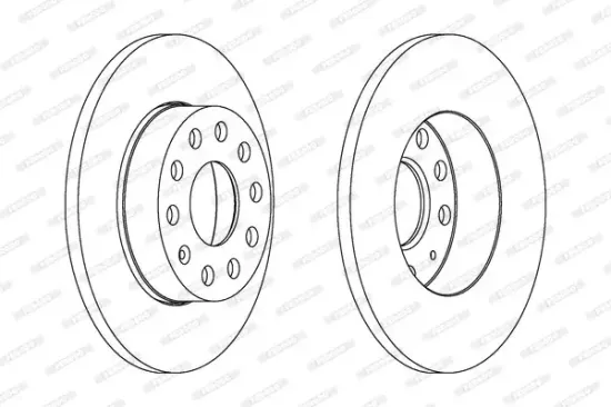 Bremsscheibe FERODO DDF1276C Bild Bremsscheibe FERODO DDF1276C