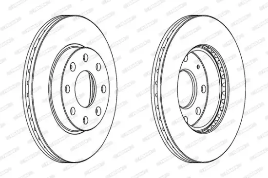 Bremsscheibe FERODO DDF1279C Bild Bremsscheibe FERODO DDF1279C