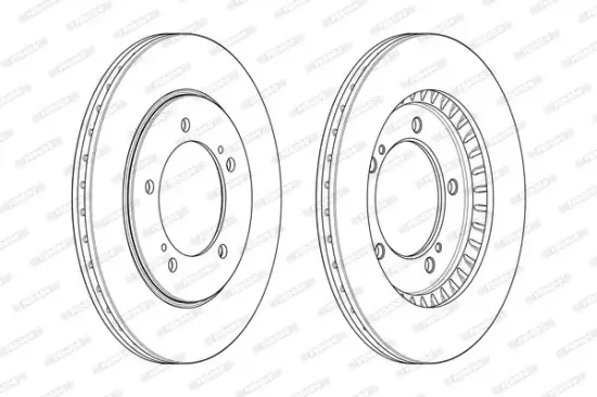 Bremsscheibe Vorderachse FERODO DDF1282 Bild Bremsscheibe Vorderachse FERODO DDF1282