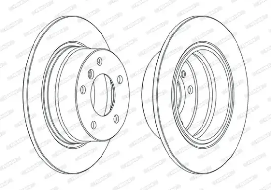Bremsscheibe Hinterachse FERODO DDF1284C Bild Bremsscheibe Hinterachse FERODO DDF1284C