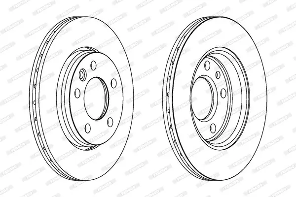 Bremsscheibe FERODO DDF1286C Bild Bremsscheibe FERODO DDF1286C