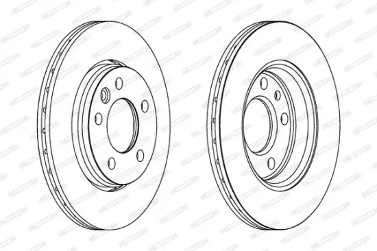 Bremsscheibe FERODO DDF1286C Bild Bremsscheibe FERODO DDF1286C