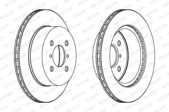 Bremsscheibe Vorderachse FERODO DDF1287 Bild Bremsscheibe Vorderachse FERODO DDF1287