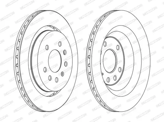 Bremsscheibe Hinterachse FERODO DDF1289C Bild Bremsscheibe Hinterachse FERODO DDF1289C