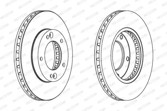 Bremsscheibe Vorderachse FERODO DDF1290C Bild Bremsscheibe Vorderachse FERODO DDF1290C