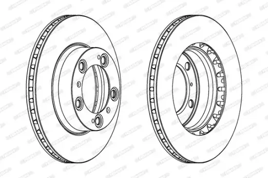 Bremsscheibe Vorderachse FERODO DDF1293C-1 Bild Bremsscheibe Vorderachse FERODO DDF1293C-1