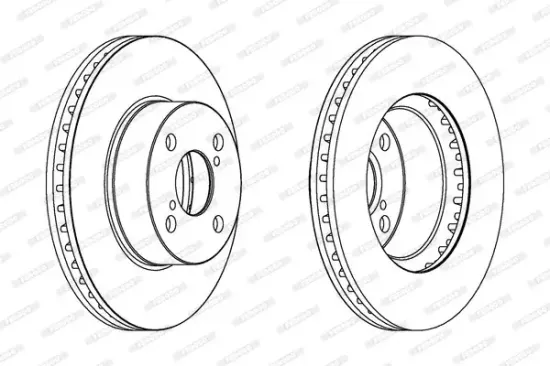 Bremsscheibe Vorderachse FERODO DDF1294C Bild Bremsscheibe Vorderachse FERODO DDF1294C