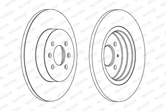 Bremsscheibe Hinterachse FERODO DDF1295 Bild Bremsscheibe Hinterachse FERODO DDF1295