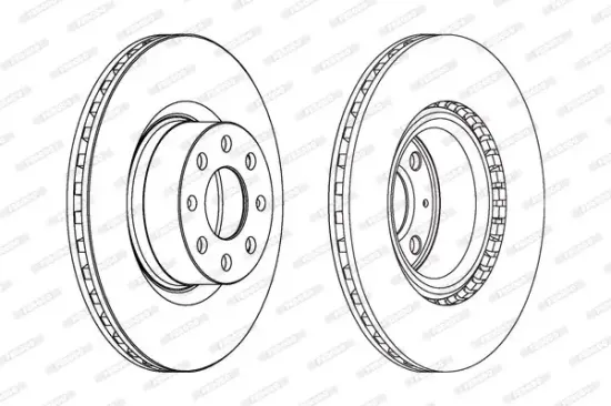 Bremsscheibe Vorderachse FERODO DDF1298C Bild Bremsscheibe Vorderachse FERODO DDF1298C