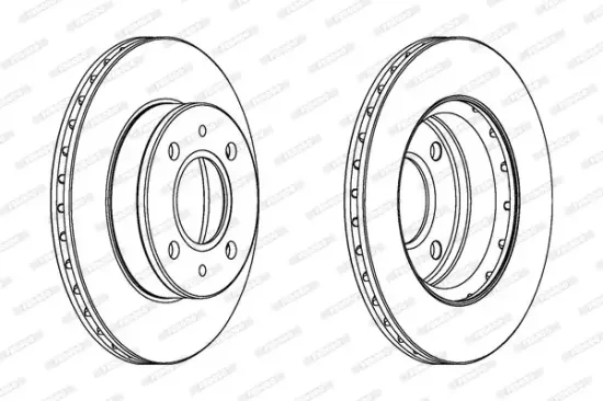 Bremsscheibe Vorderachse FERODO DDF1301C Bild Bremsscheibe Vorderachse FERODO DDF1301C