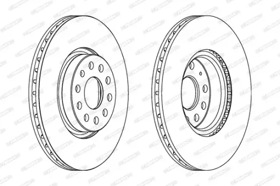 Bremsscheibe FERODO DDF1305C Bild Bremsscheibe FERODO DDF1305C