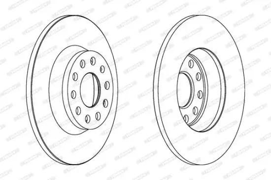 Bremsscheibe FERODO DDF1306C Bild Bremsscheibe FERODO DDF1306C
