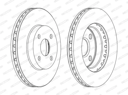 Bremsscheibe Vorderachse FERODO DDF1309C Bild Bremsscheibe Vorderachse FERODO DDF1309C