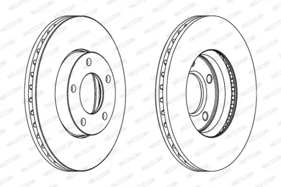 Bremsscheibe Vorderachse FERODO DDF1311C Bild Bremsscheibe Vorderachse FERODO DDF1311C