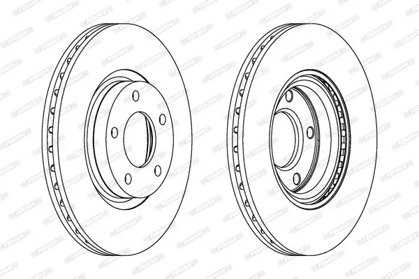 Bremsscheibe FERODO DDF1312C Bild Bremsscheibe FERODO DDF1312C