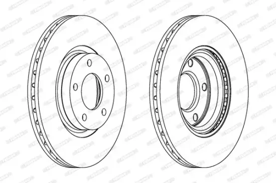 Bremsscheibe Vorderachse FERODO DDF1312C Bild Bremsscheibe Vorderachse FERODO DDF1312C