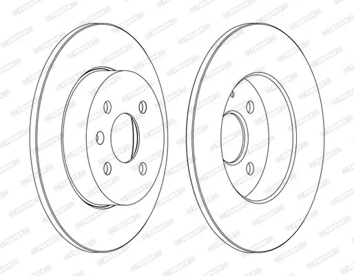Bremsscheibe Hinterachse FERODO DDF1313C Bild Bremsscheibe Hinterachse FERODO DDF1313C