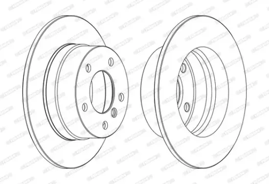 Bremsscheibe Hinterachse FERODO DDF1361C Bild Bremsscheibe Hinterachse FERODO DDF1361C
