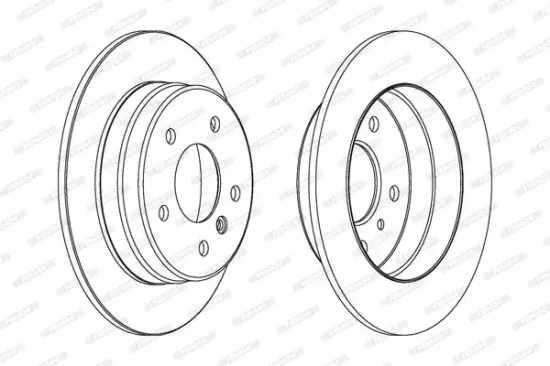 Bremsscheibe Hinterachse FERODO DDF1362C Bild Bremsscheibe Hinterachse FERODO DDF1362C