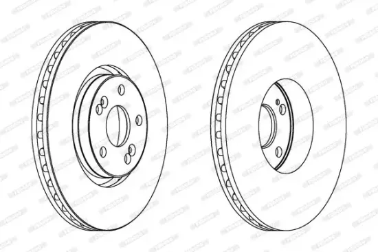 Bremsscheibe Vorderachse FERODO DDF1368C-1 Bild Bremsscheibe Vorderachse FERODO DDF1368C-1