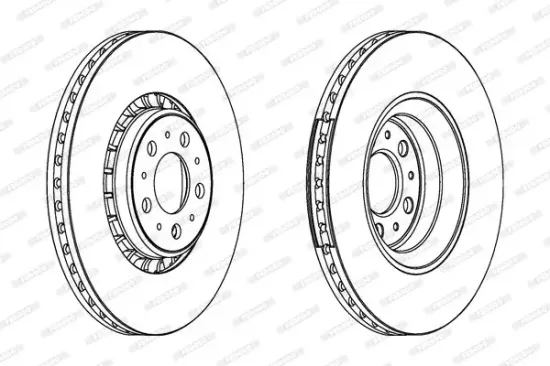 Bremsscheibe FERODO DDF1371C-1 Bild Bremsscheibe FERODO DDF1371C-1