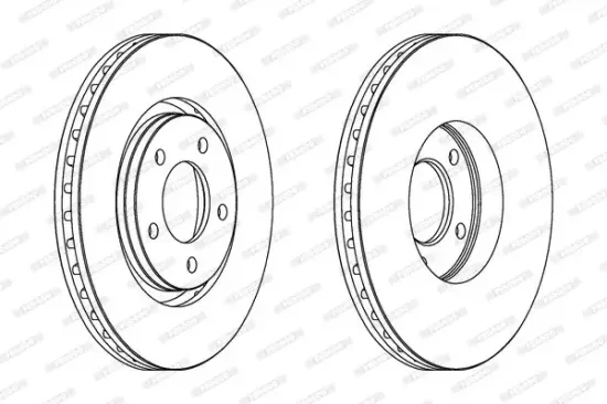 Bremsscheibe Vorderachse FERODO DDF1372C Bild Bremsscheibe Vorderachse FERODO DDF1372C