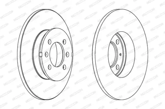 Bremsscheibe Hinterachse FERODO DDF1373C Bild Bremsscheibe Hinterachse FERODO DDF1373C