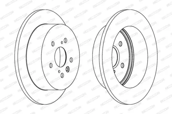 Bremsscheibe Hinterachse FERODO DDF1380 Bild Bremsscheibe Hinterachse FERODO DDF1380