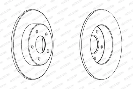 Bremsscheibe Hinterachse FERODO DDF1383C Bild Bremsscheibe Hinterachse FERODO DDF1383C