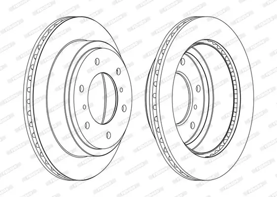 Bremsscheibe FERODO DDF1385C