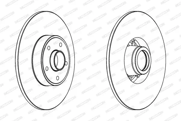 Bremsbelagsatz, Scheibenbremse FERODO FDB4381