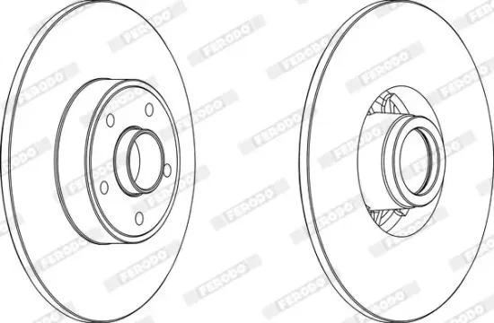Bremsbelagsatz, Scheibenbremse FERODO FDB4381 Bild Bremsbelagsatz, Scheibenbremse FERODO FDB4381